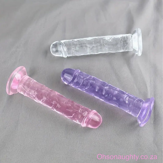 Transparent Crystal Jelly Realistic Dildo|Ohsonaughty