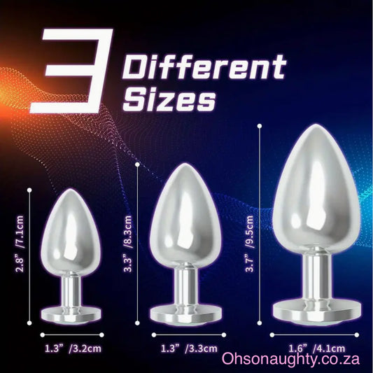 3pcs Stainless Steel Anal Trainer Set|Ohsonaughty